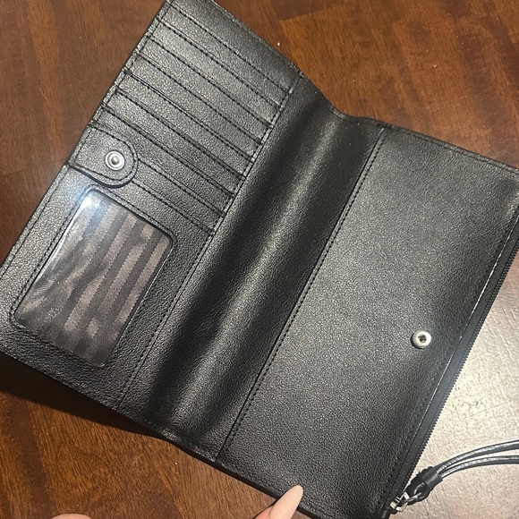 Victoria's Secret Black Wristlet with Silver Accents - Picture 3 of 4